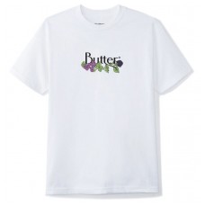 Camiseta Manga Corta Butter Goods Vine Classic Logo Blanca